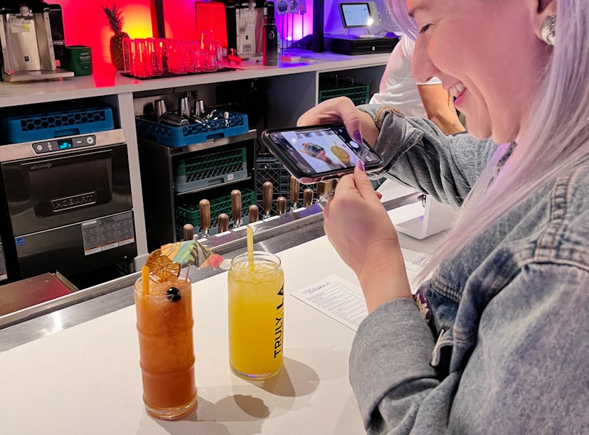 I tried Truly's exclusive draft seltzers at their first-ever taproom in Los Angeles.