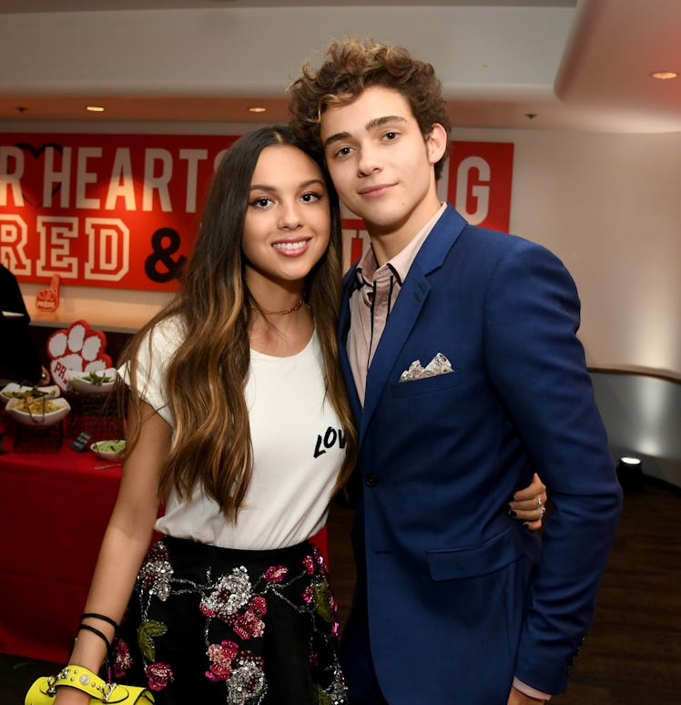 Olvia Rodrigo and Joshua Bassett pose for a photo.