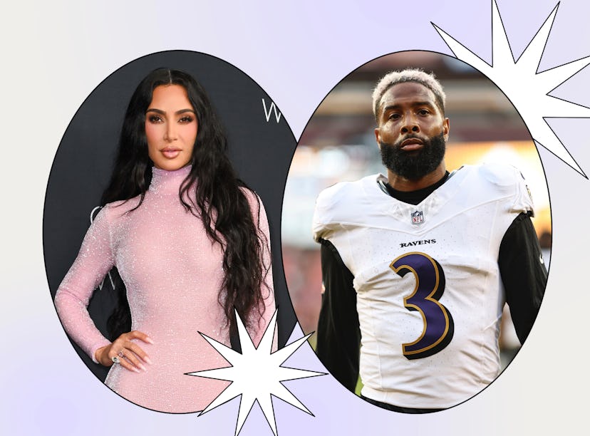 Kim Kardashian and Odell Beckham Jr.