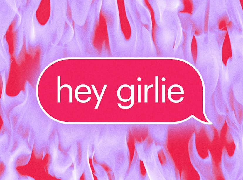 a "hey girlie" message meant to expose a cheating boyfriend