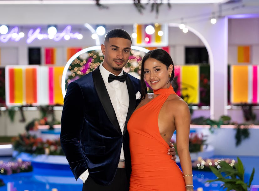 Miguel Harichi and Leah Kateb from "Love Island USA"